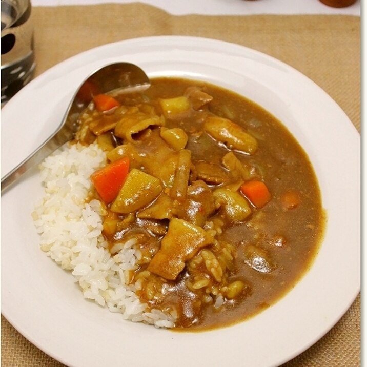 レンジで作る簡単カレー！